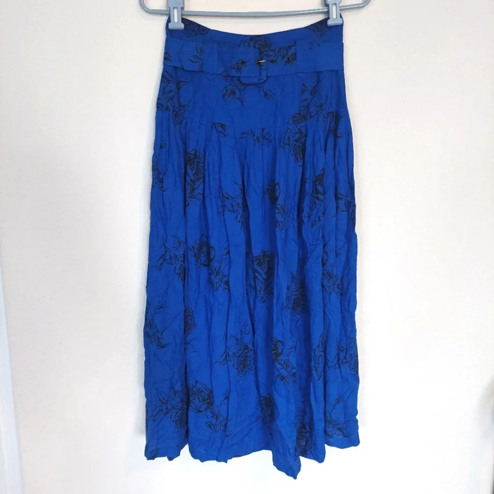 Themes for tangs High-waist‎ Belted Retro Y2K Vintage Midi Skirt Size 10